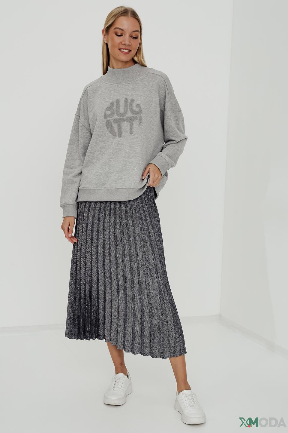 Юбка Taifun плиссе серая