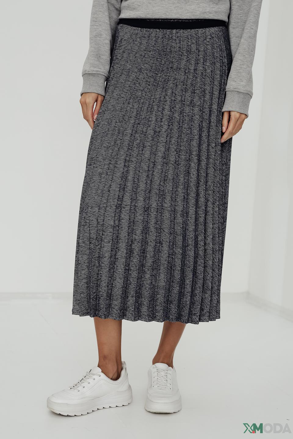 Юбка Taifun плиссе серая