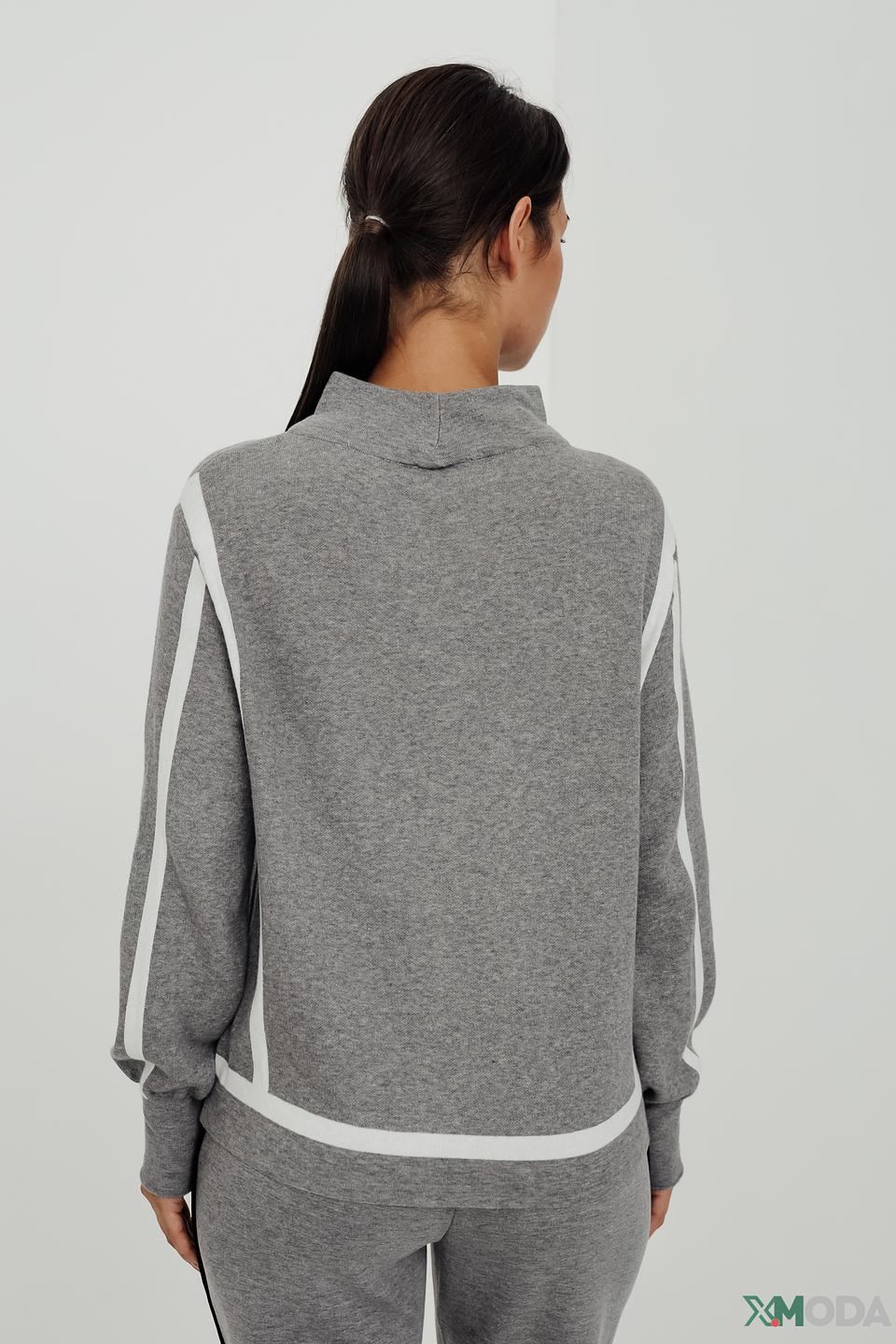 Пуловер Monari серый с принтом