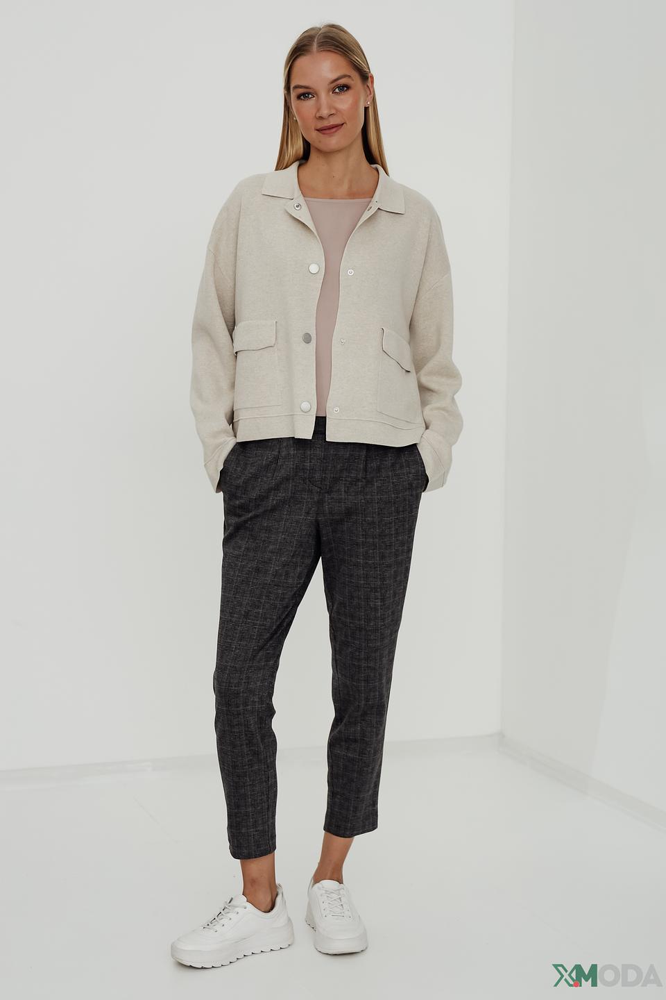 Брюки клёш Tom Tailor в клетку