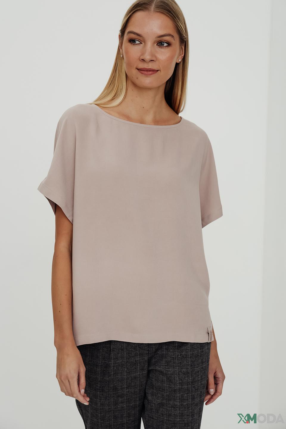 Блуза Zhrill свободного кроя бежевая
