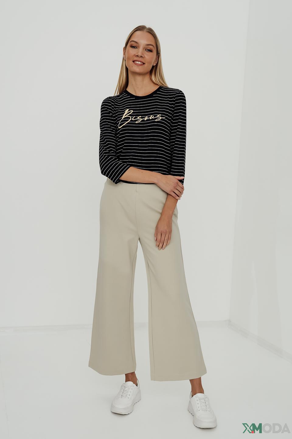 Брюки палаццо Taifun бежевые