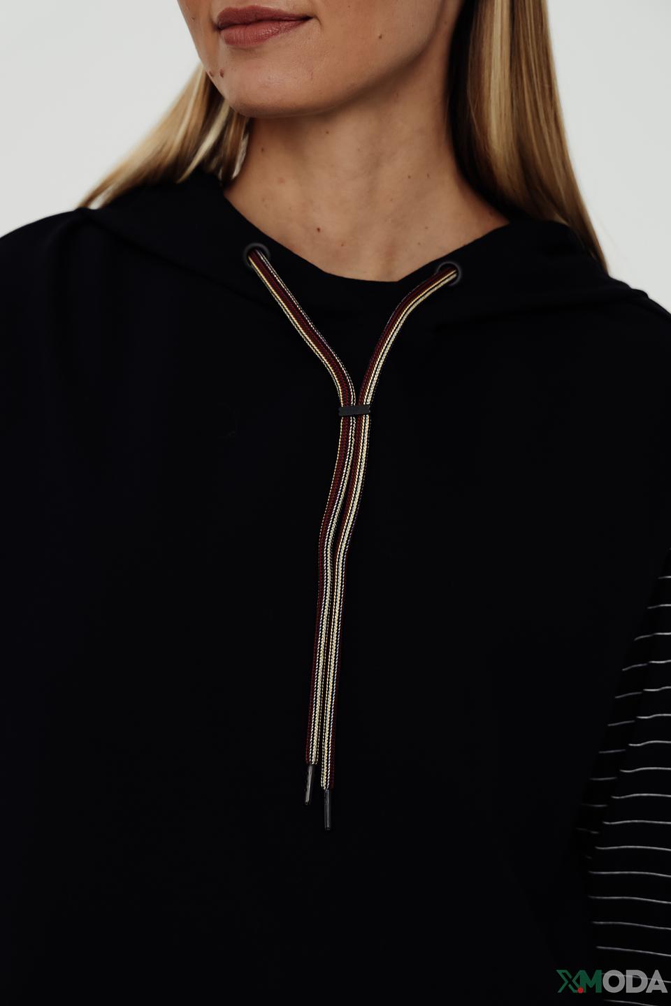 Жилет Taifun с полосками чёрный