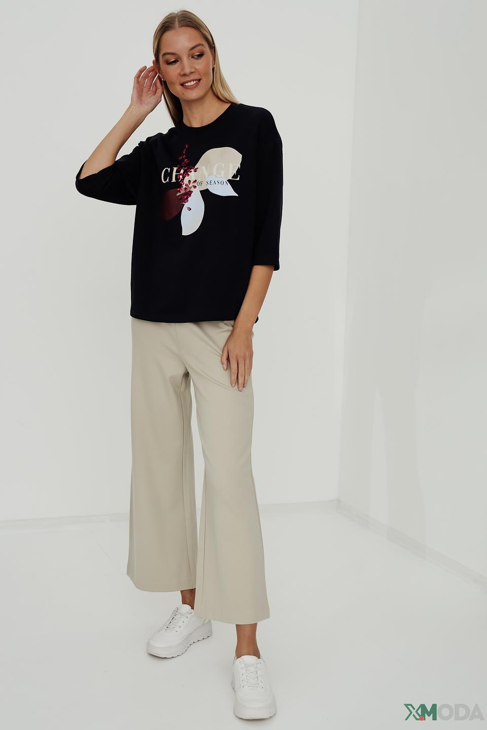 Пуловер Taifun с принтом