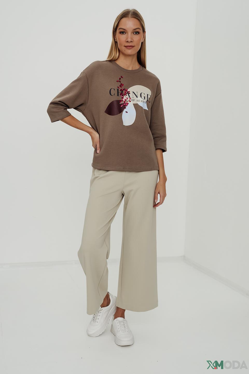 Пуловер Taifun с принтом