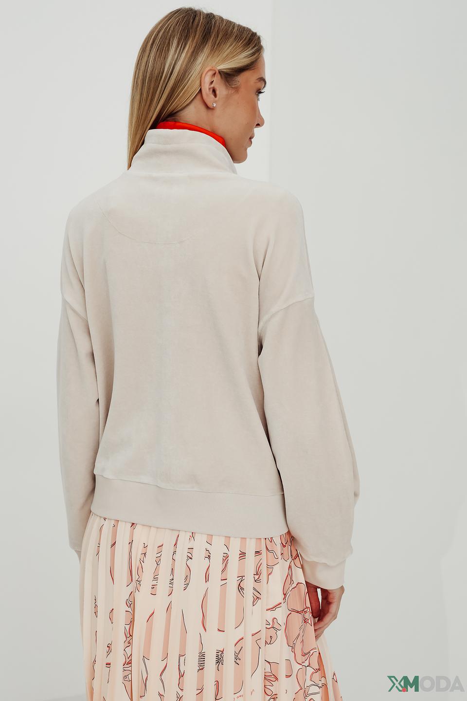 Толстовка Marc Cain бежевая на молнии