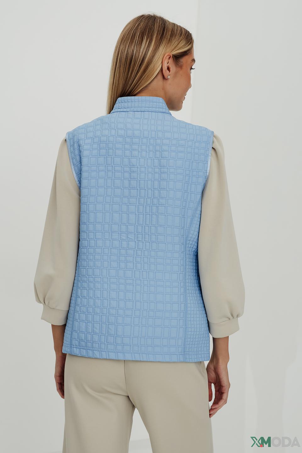 Жилет Rabe collection стеганый голубой