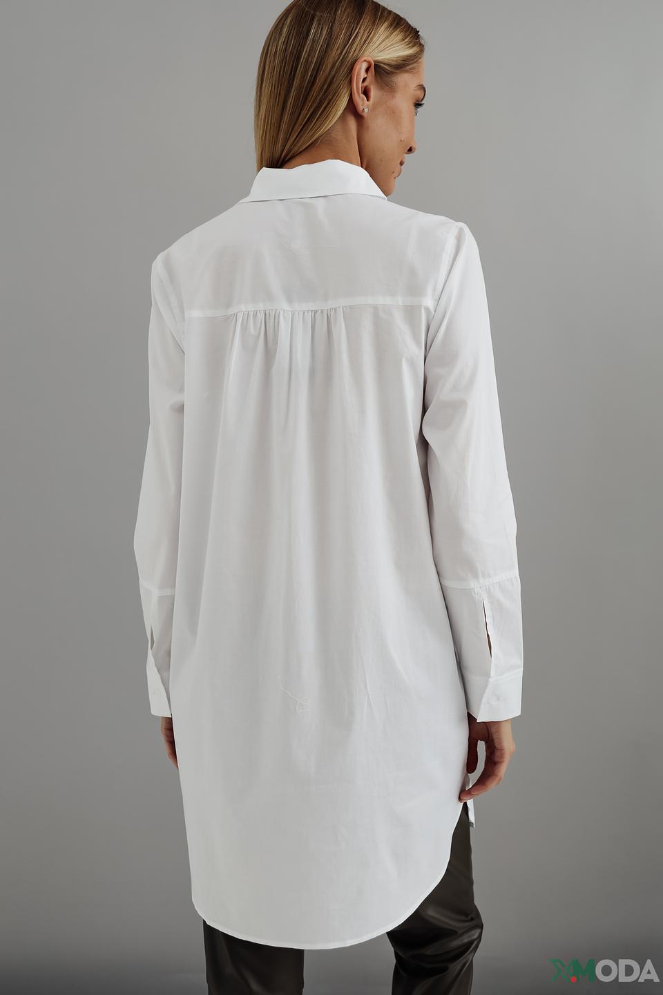 Рубашка Catnoir оверсайз белая