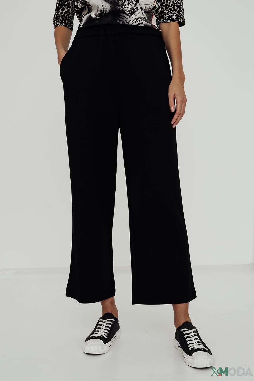 Брюки трикотажные Oui чёрные