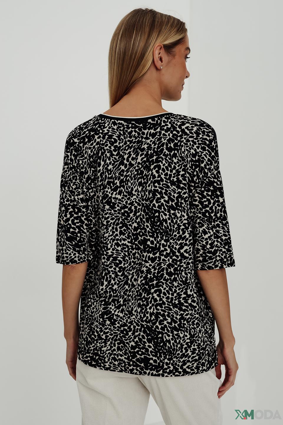 Блуза Oui с принтом Rebel