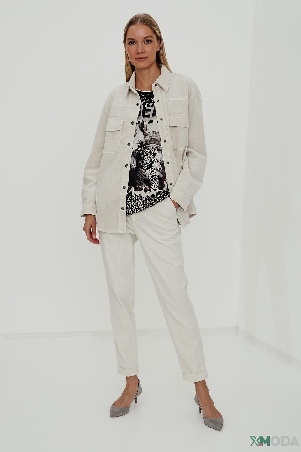 Брюки кюлоты Oui бежевые