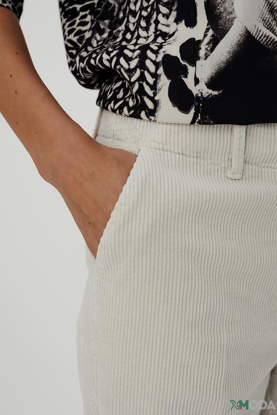 Брюки кюлоты Oui бежевые