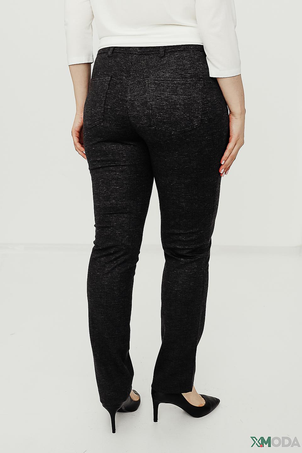 Брюки Relaxed by Toni в клетку черные