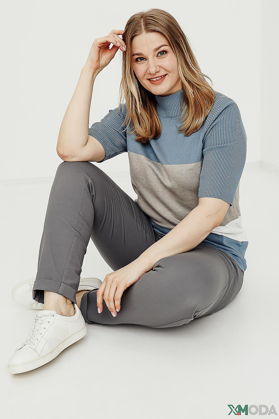 Брюки Frank Walder серые с манжетами