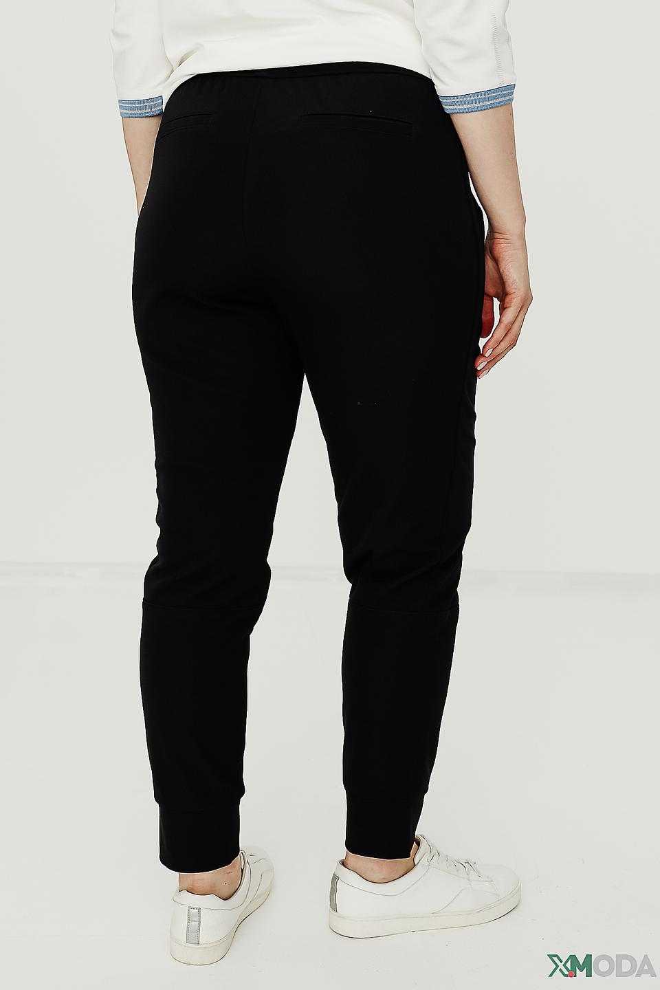 Брюки Lecomte черные с логотипом