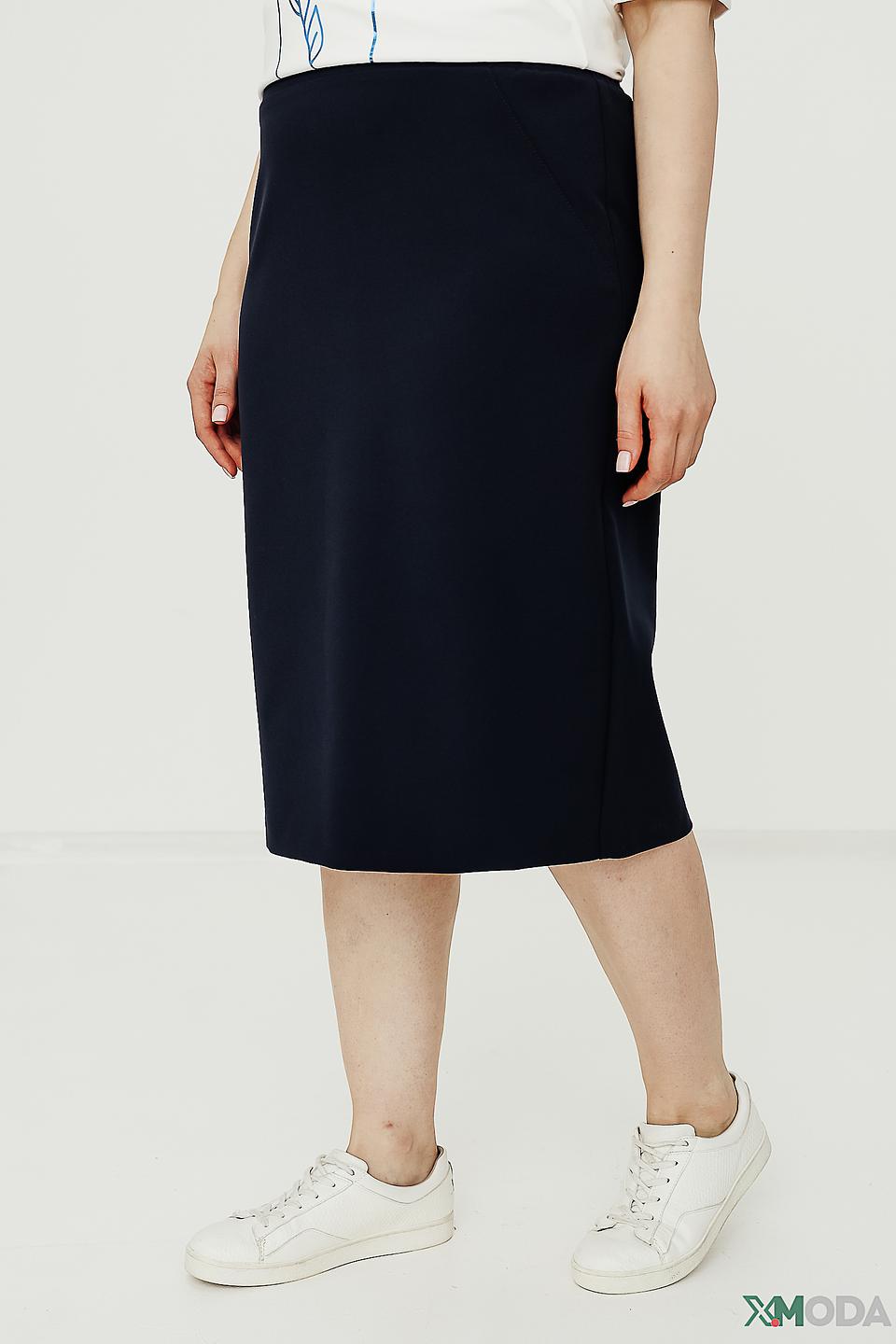 Юбка Frank Walder классическая темно-синяя