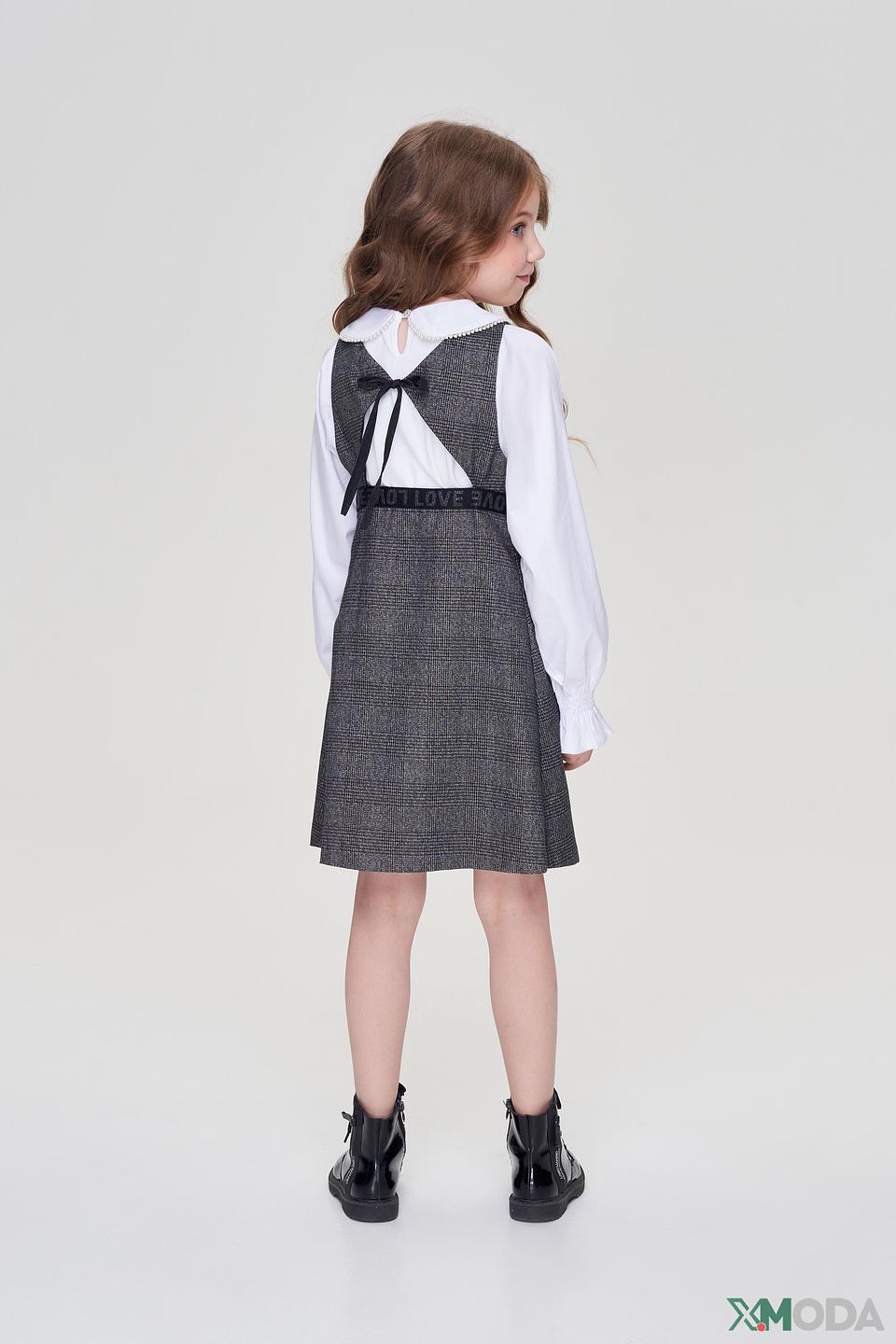 Платье Choupette клетка серое