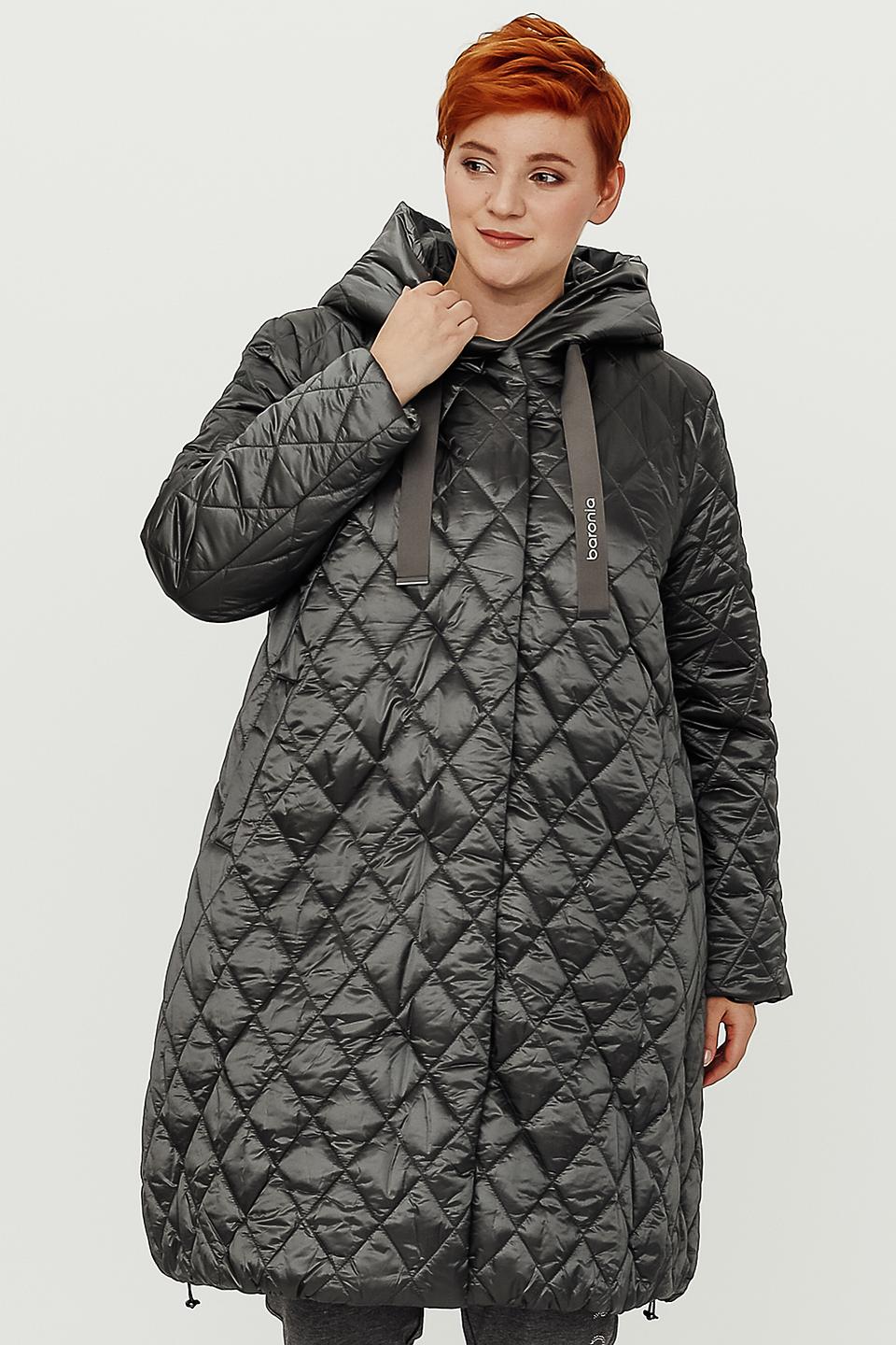 Пальто Baronia стеганое чёрное