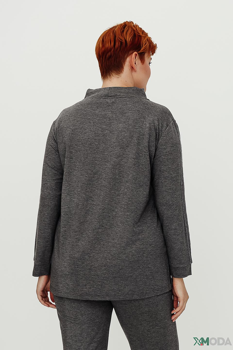 Пуловер Doris Streich с принтом серый