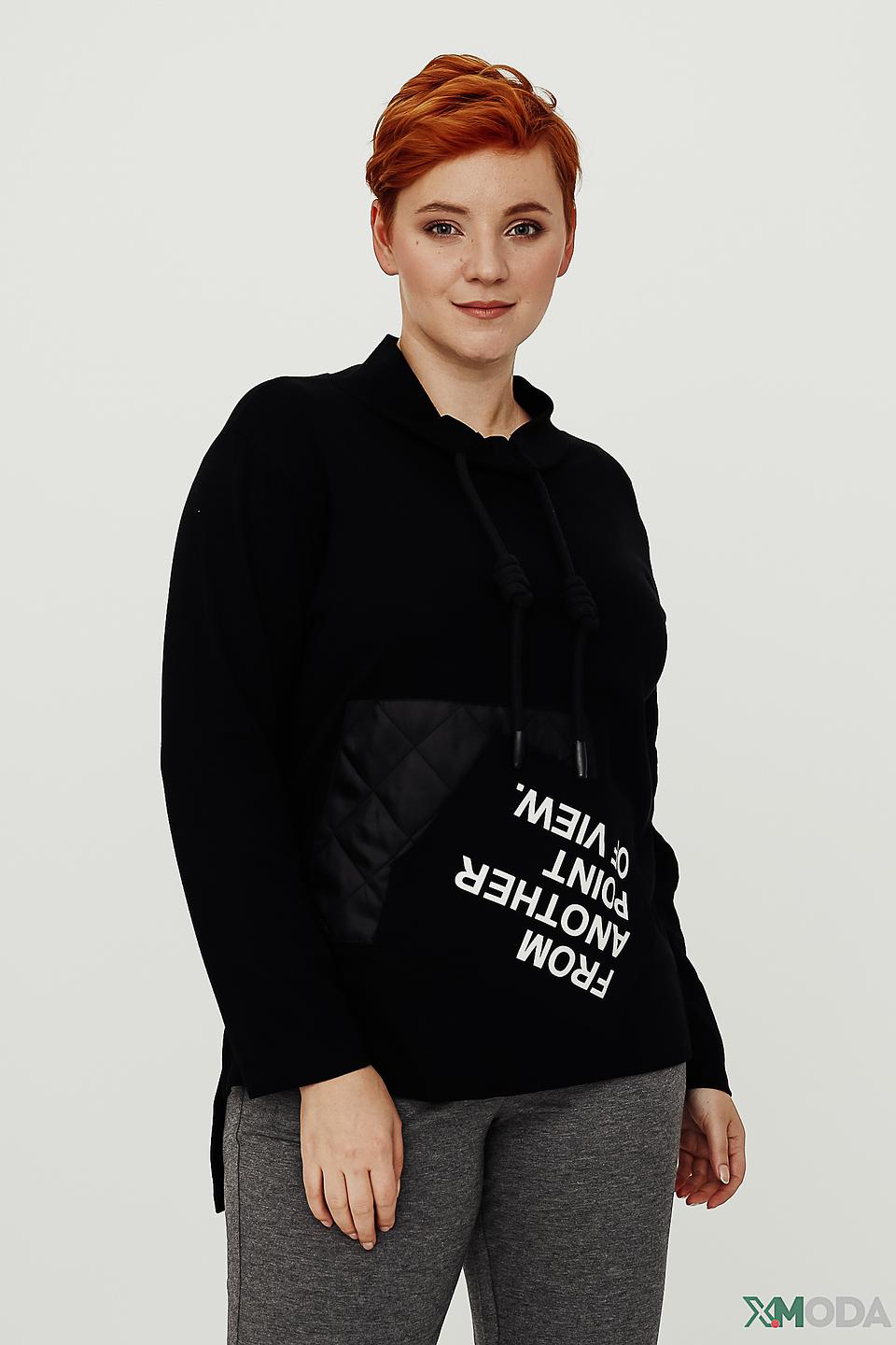 Пуловер Doris Streich с принтом чёрный