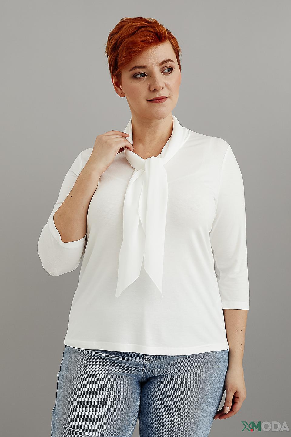 Блуза Frank Walder с завязкой белая