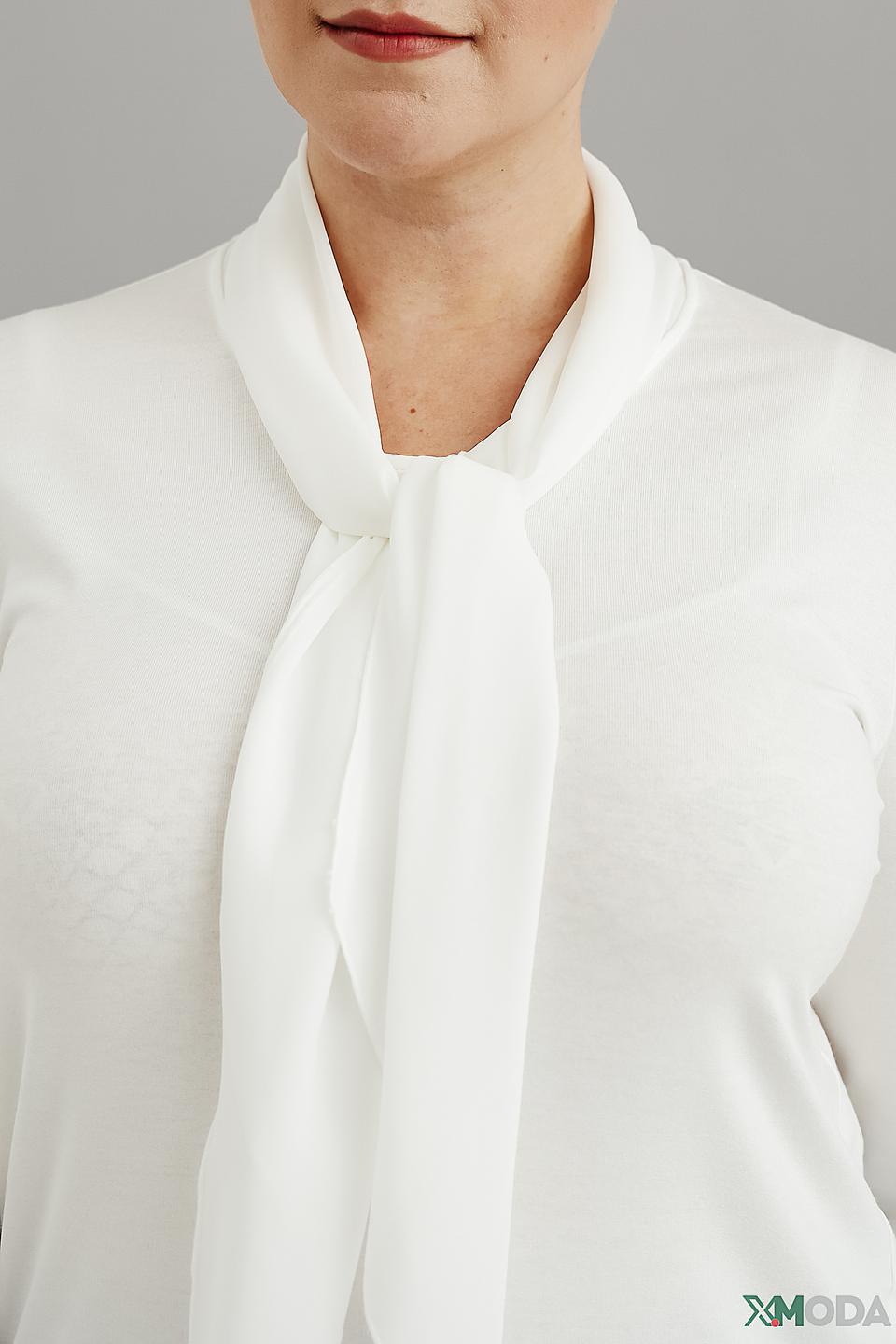 Блуза Frank Walder с завязкой белая