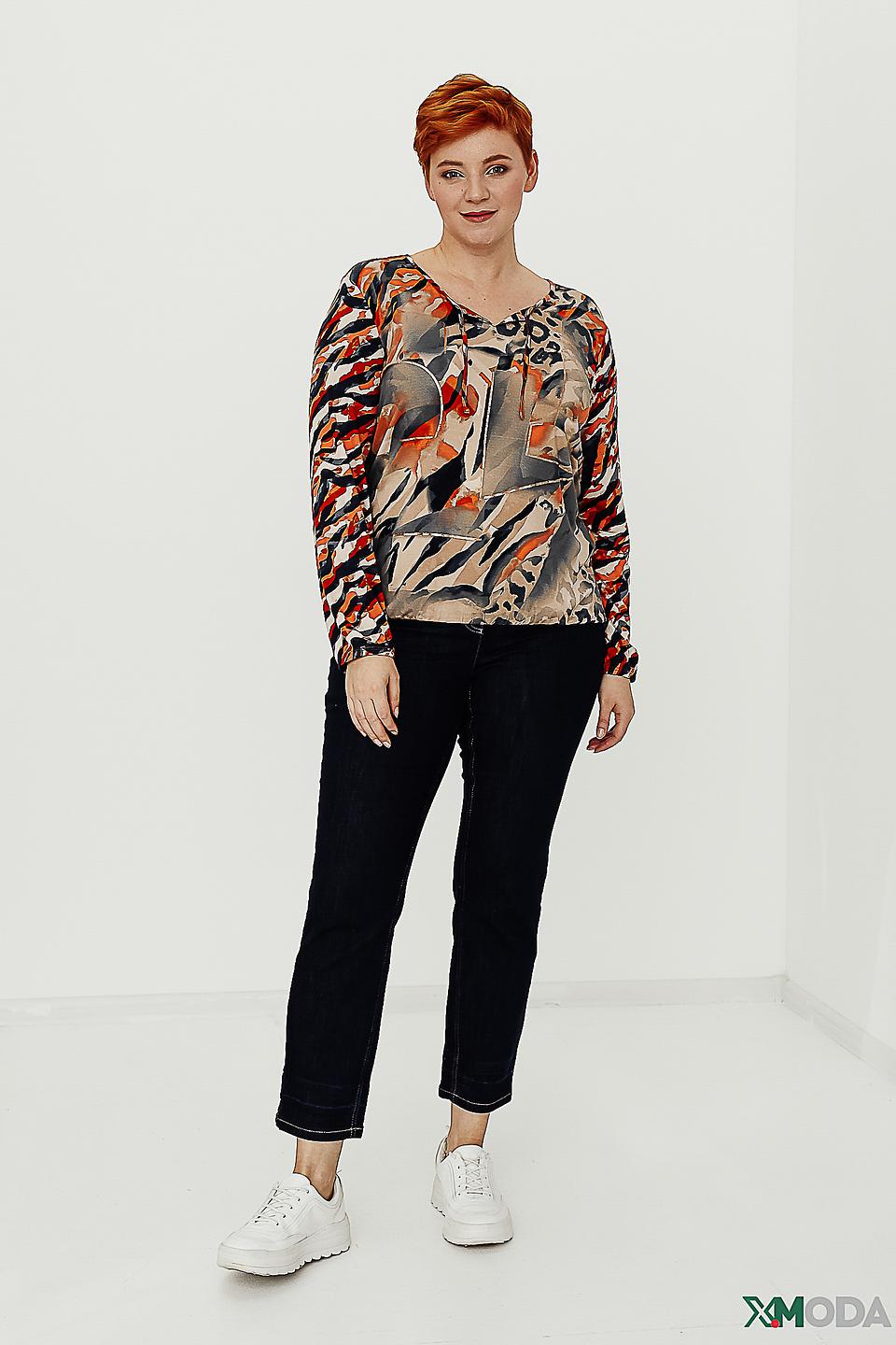 Блуза Lebek с принтом