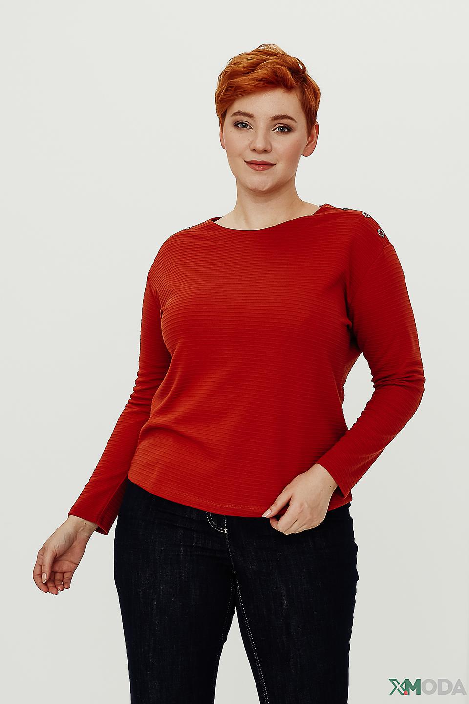 Пуловер Lebek с пуговицами