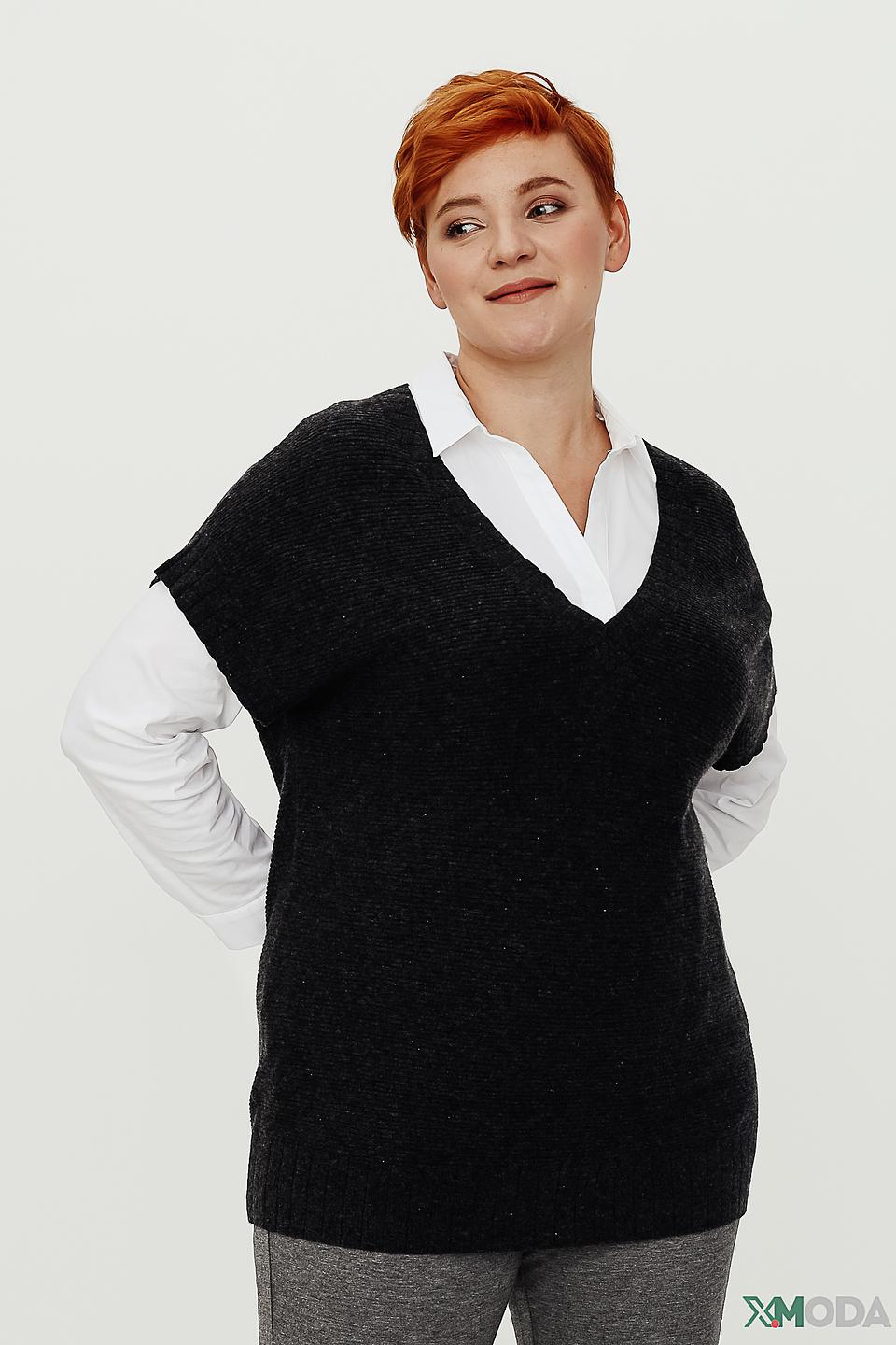 Пуловер Pezzo чёрный без рукавов