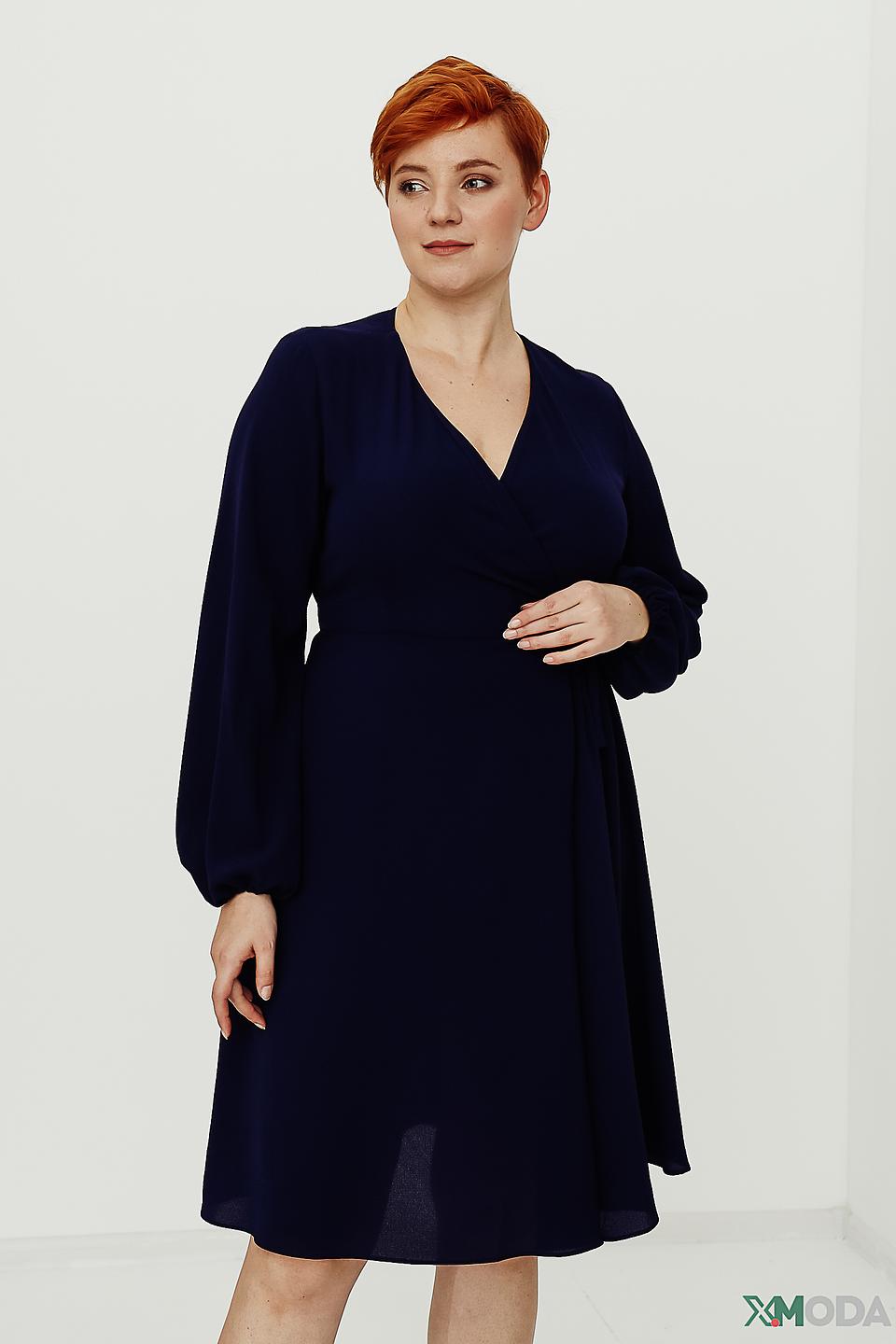 Платье Persona N.O.W. с запахом темно-синее