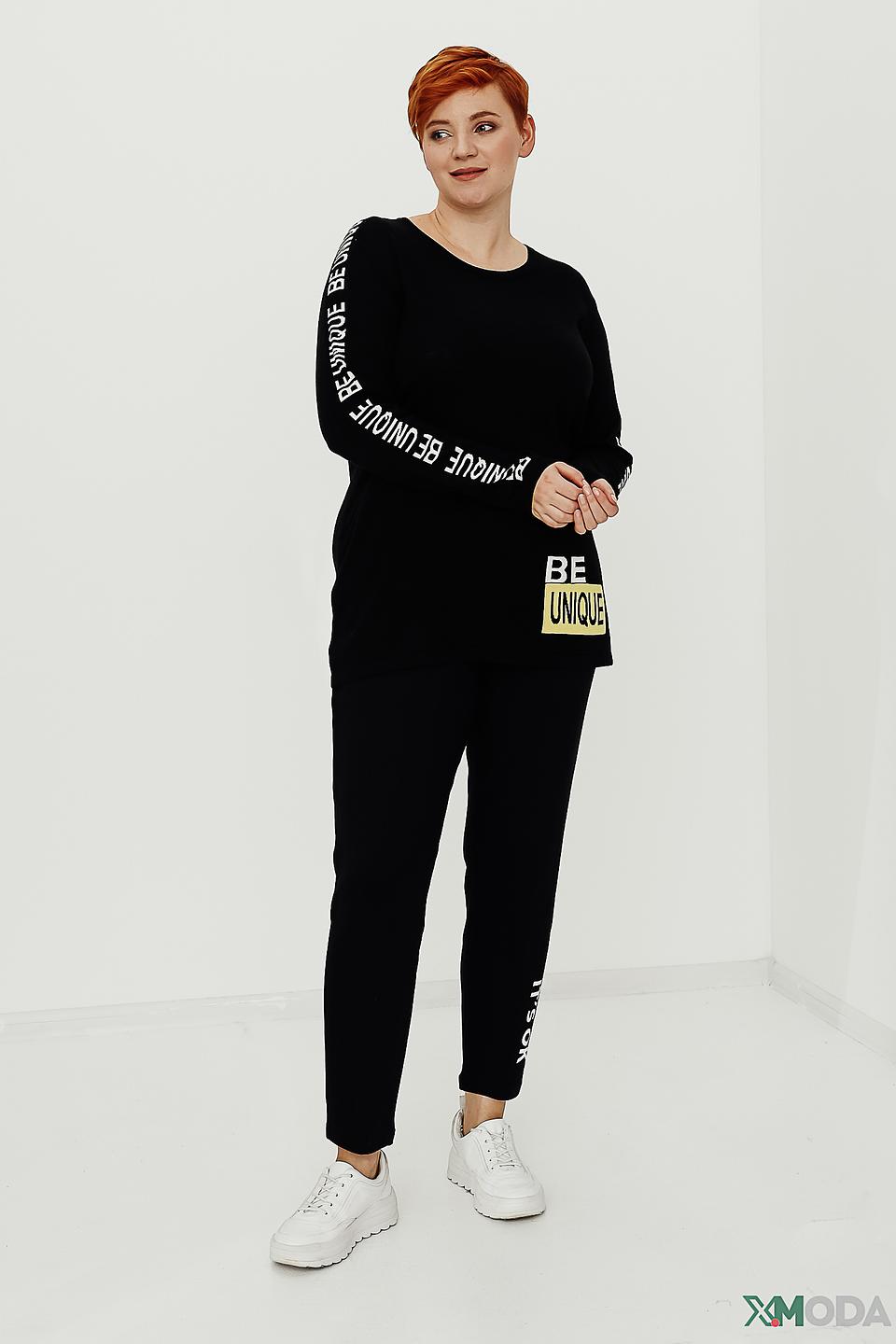 Пуловер Doris Streich с принтом чёрный