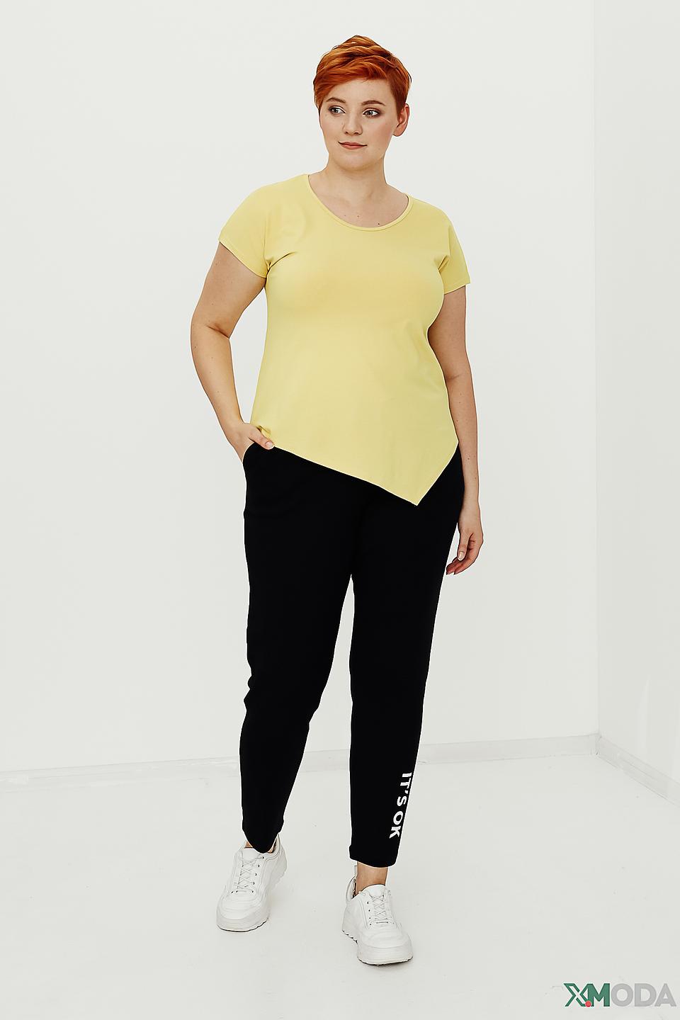 Блуза Doris Streich асимметричный низ, жёлтая