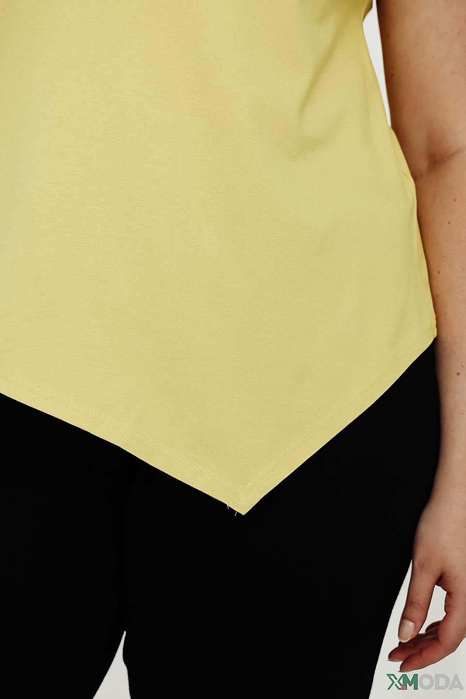 Блуза Doris Streich асимметричный низ, жёлтая