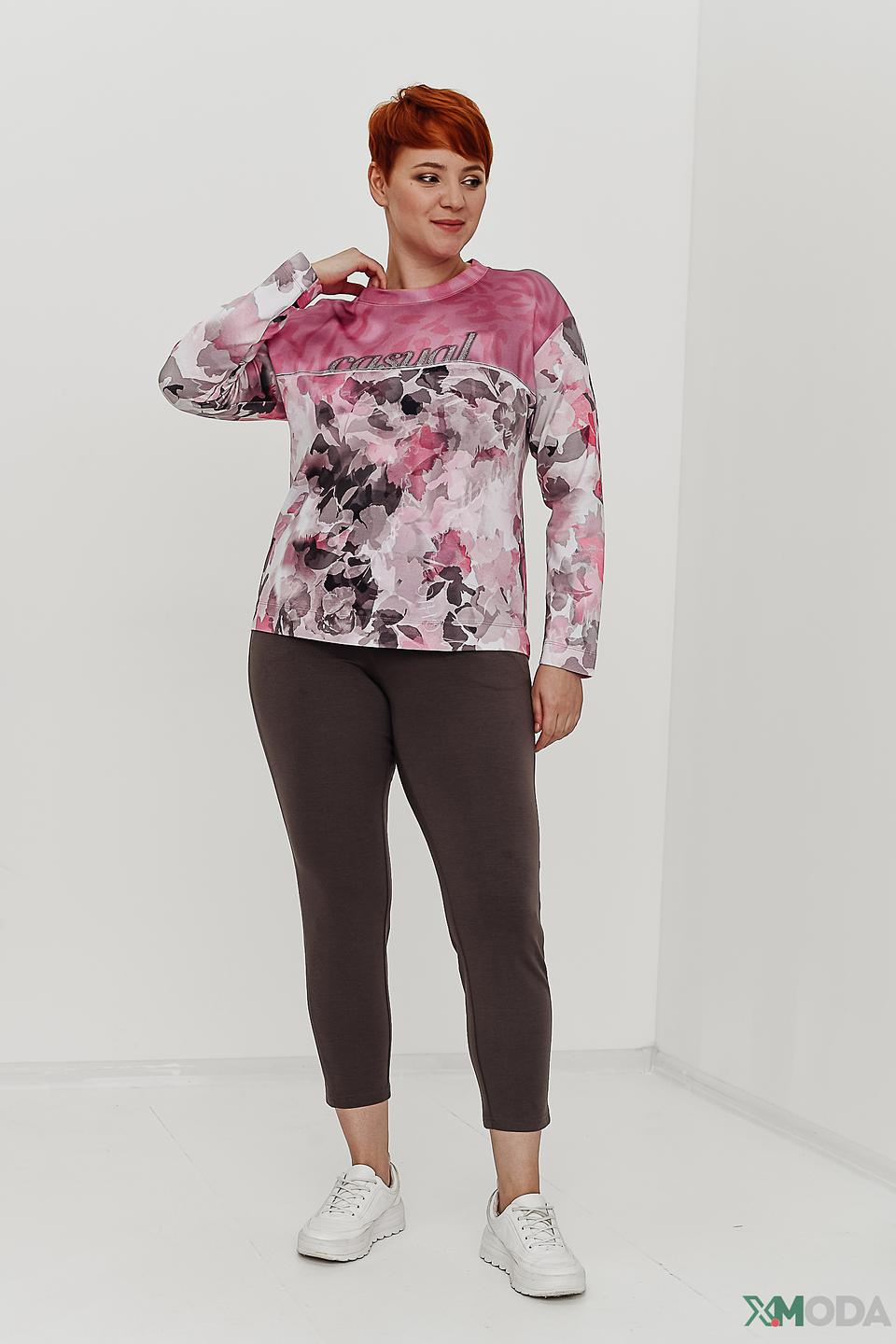 Пуловер Rabe collection с цветочным принтом