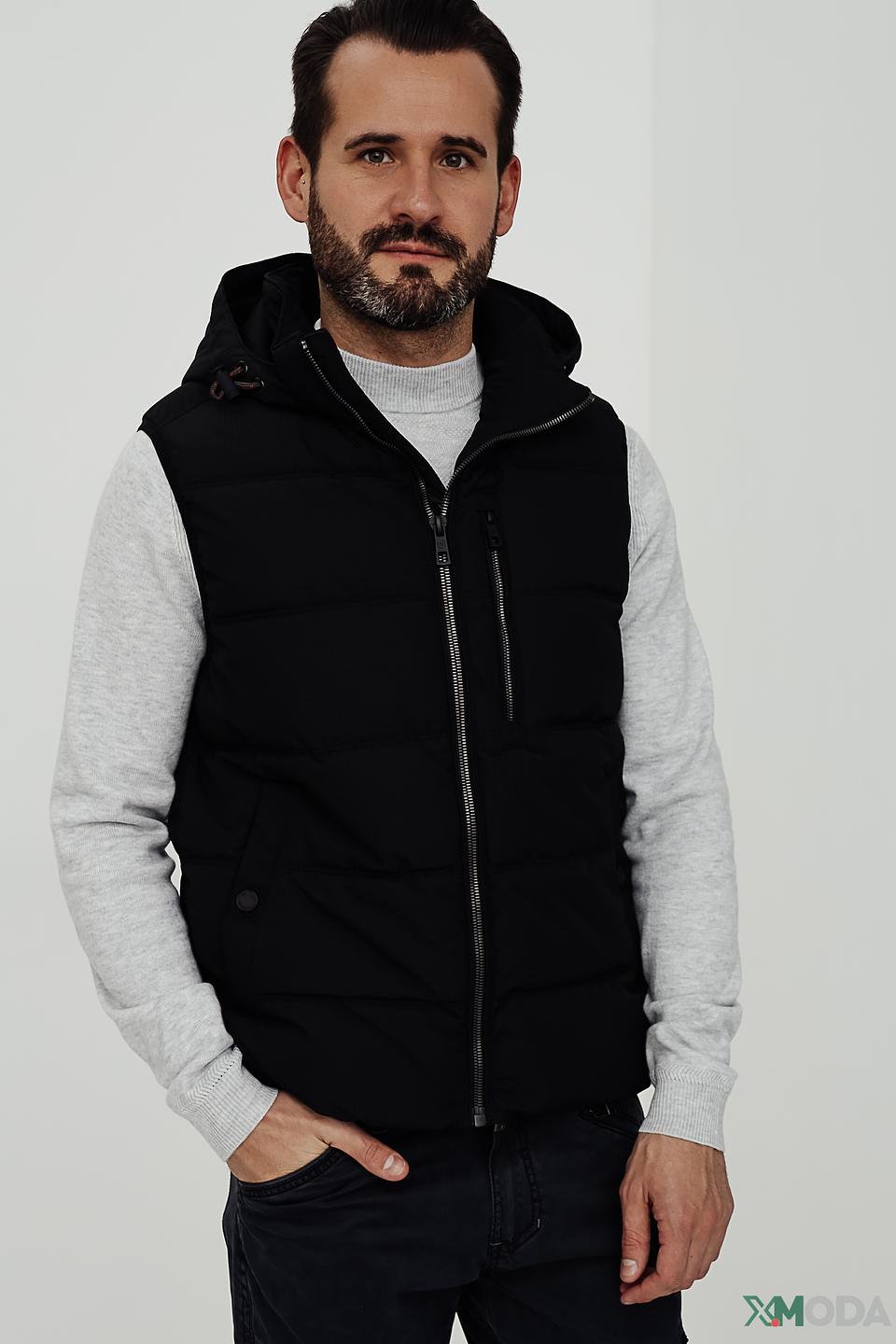 Жилет Bugatti стеганый черный