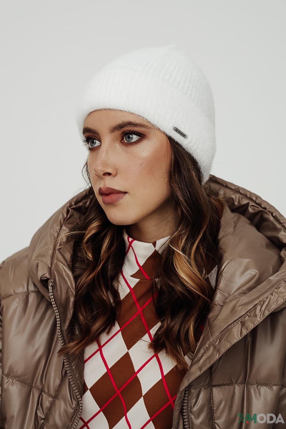 Шапка Wegener вязаная белая