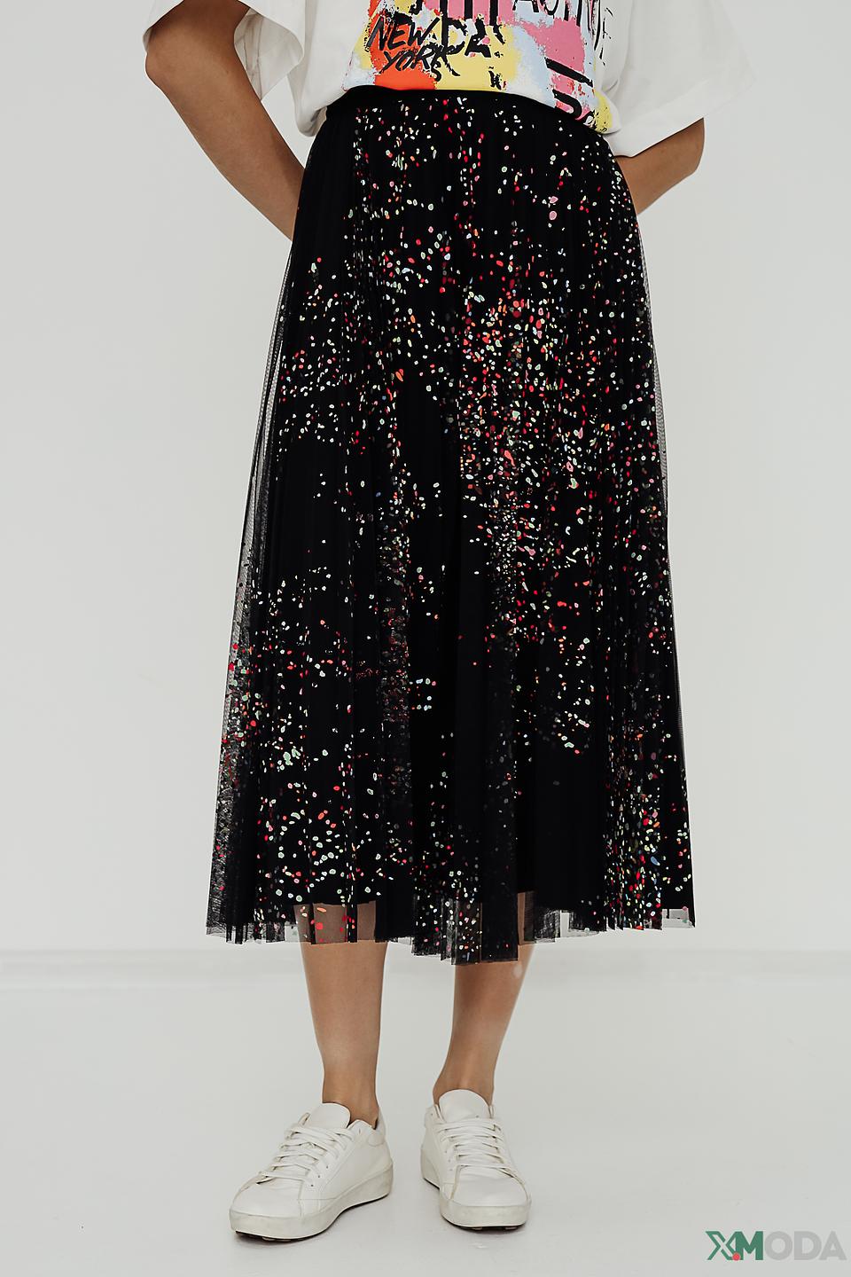 Юбка Twin Set с пайетками чёрная