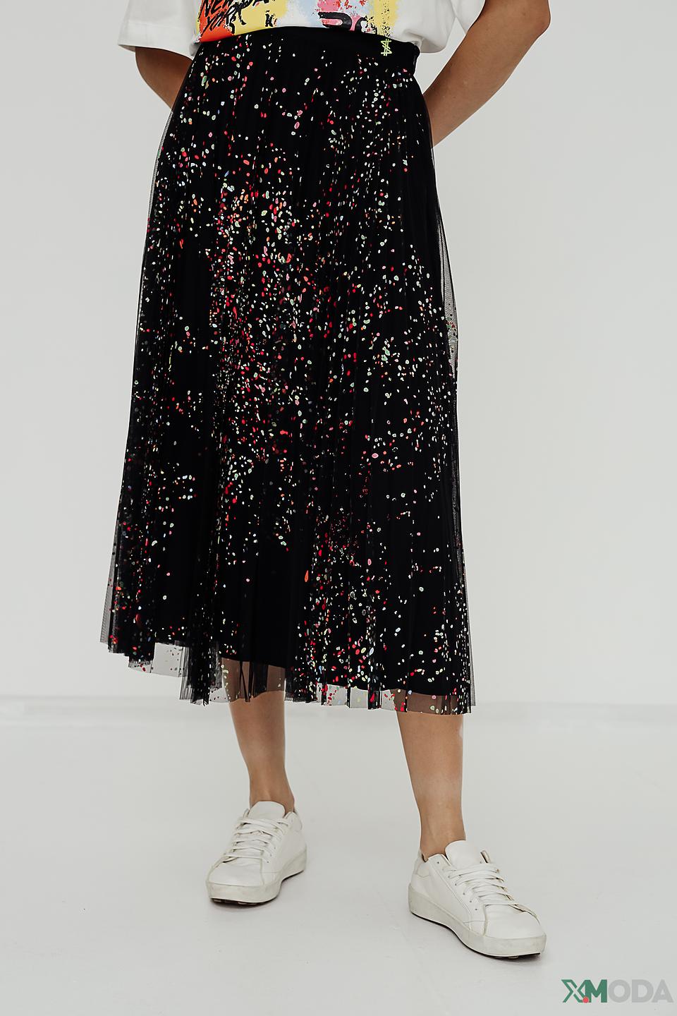 Юбка Twin Set с пайетками чёрная