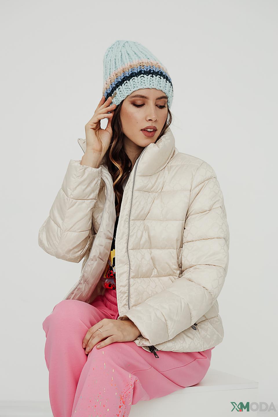 Шапка Seeberger вязаная голубая