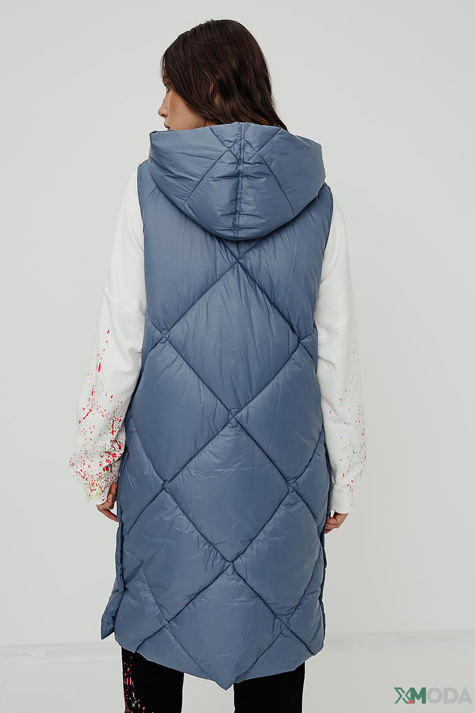 Жилет стеганый Cinque голубой