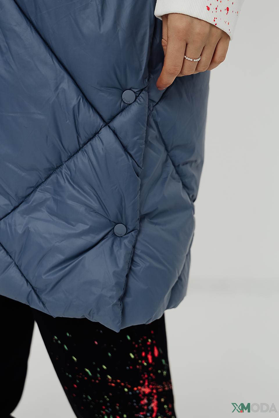 Жилет стеганый Cinque голубой