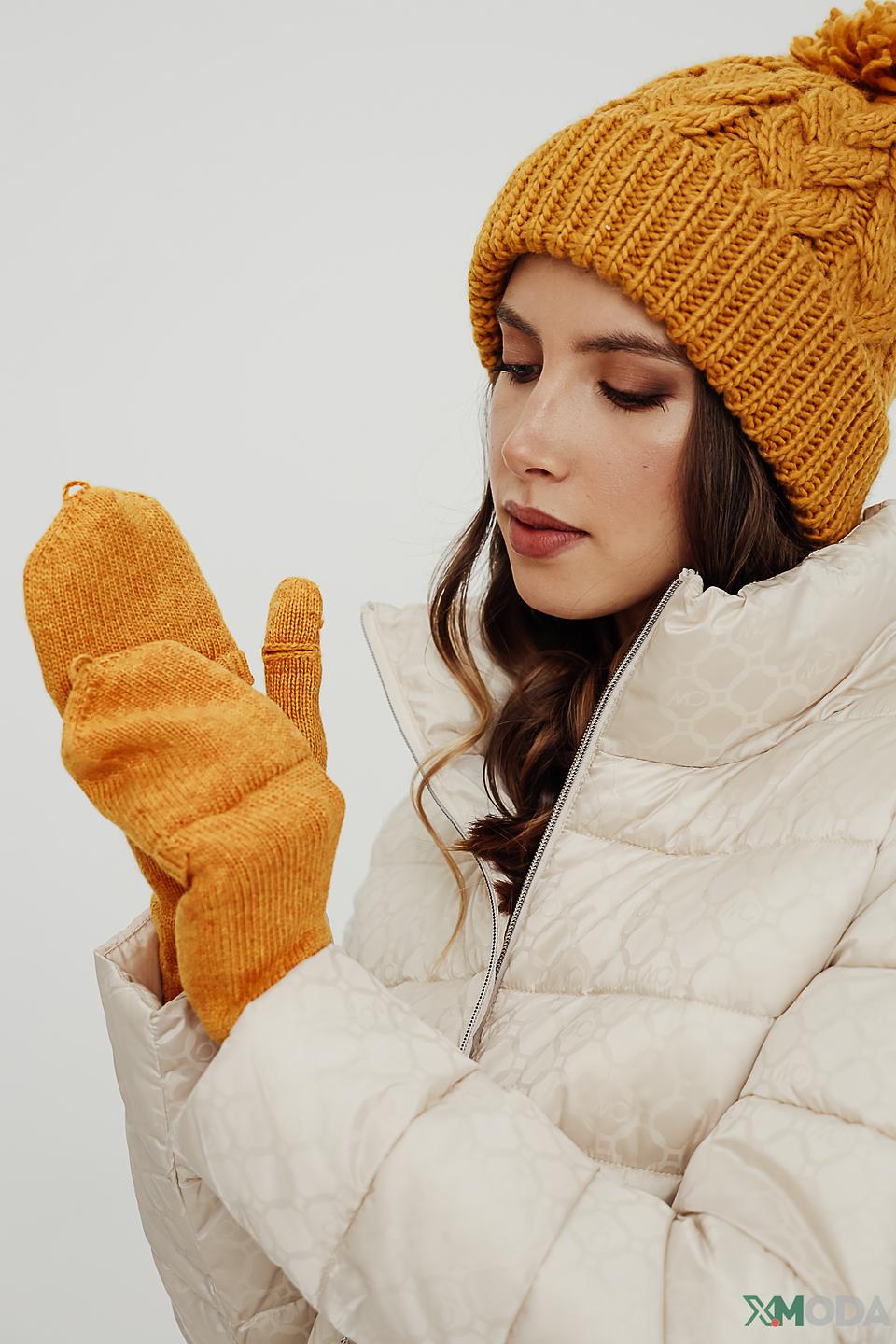 Перчатки Roeckl горчичные без пальцев