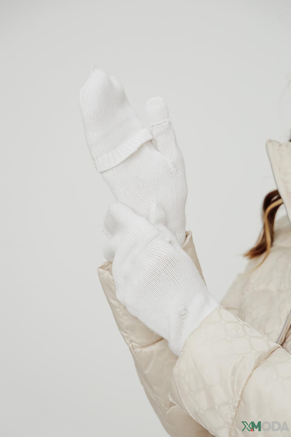 Перчатки Roeckl митенки белые