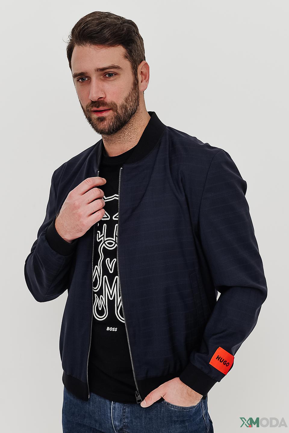 Бомбер Hugo мужской синий