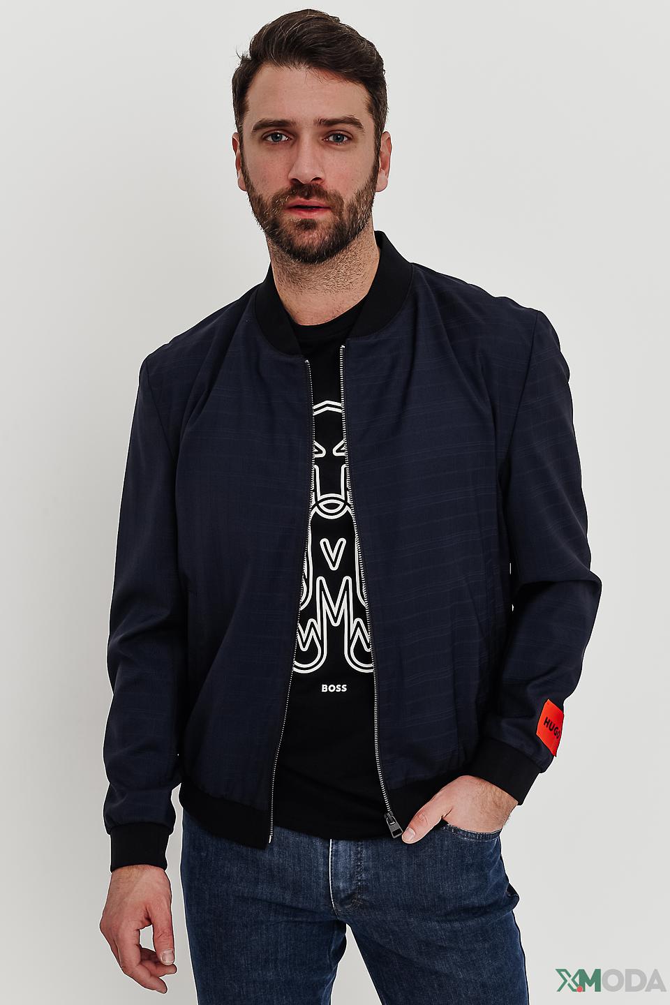 Бомбер Hugo мужской синий