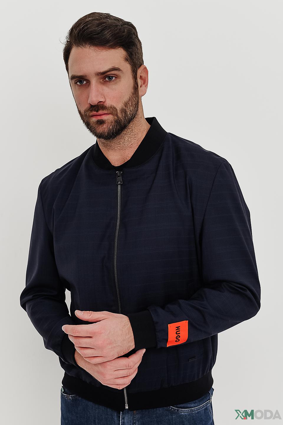 Бомбер Hugo мужской синий