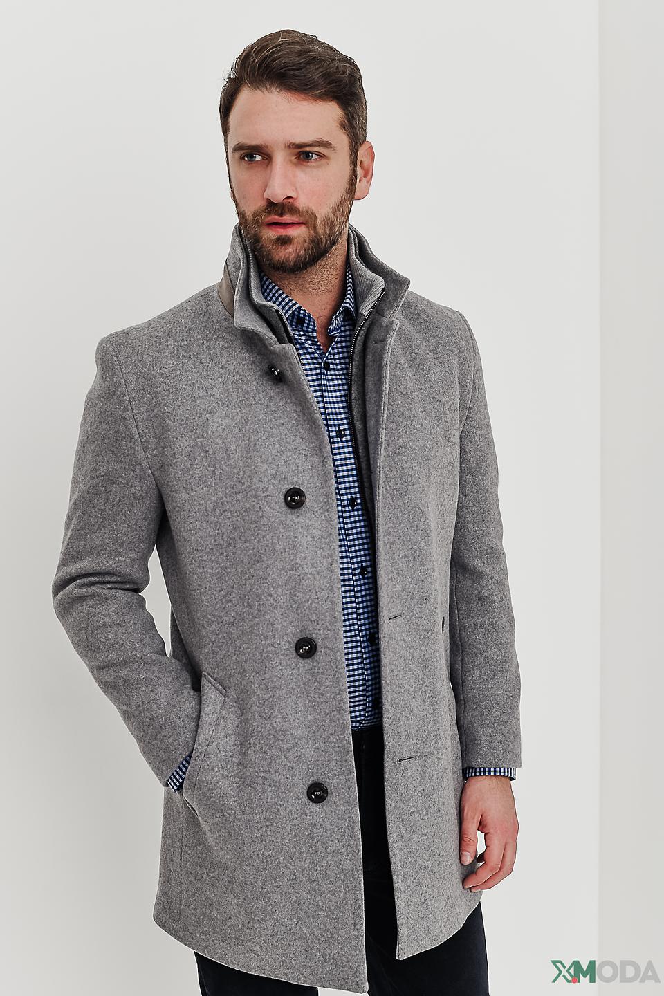 Пальто Bugatti серое