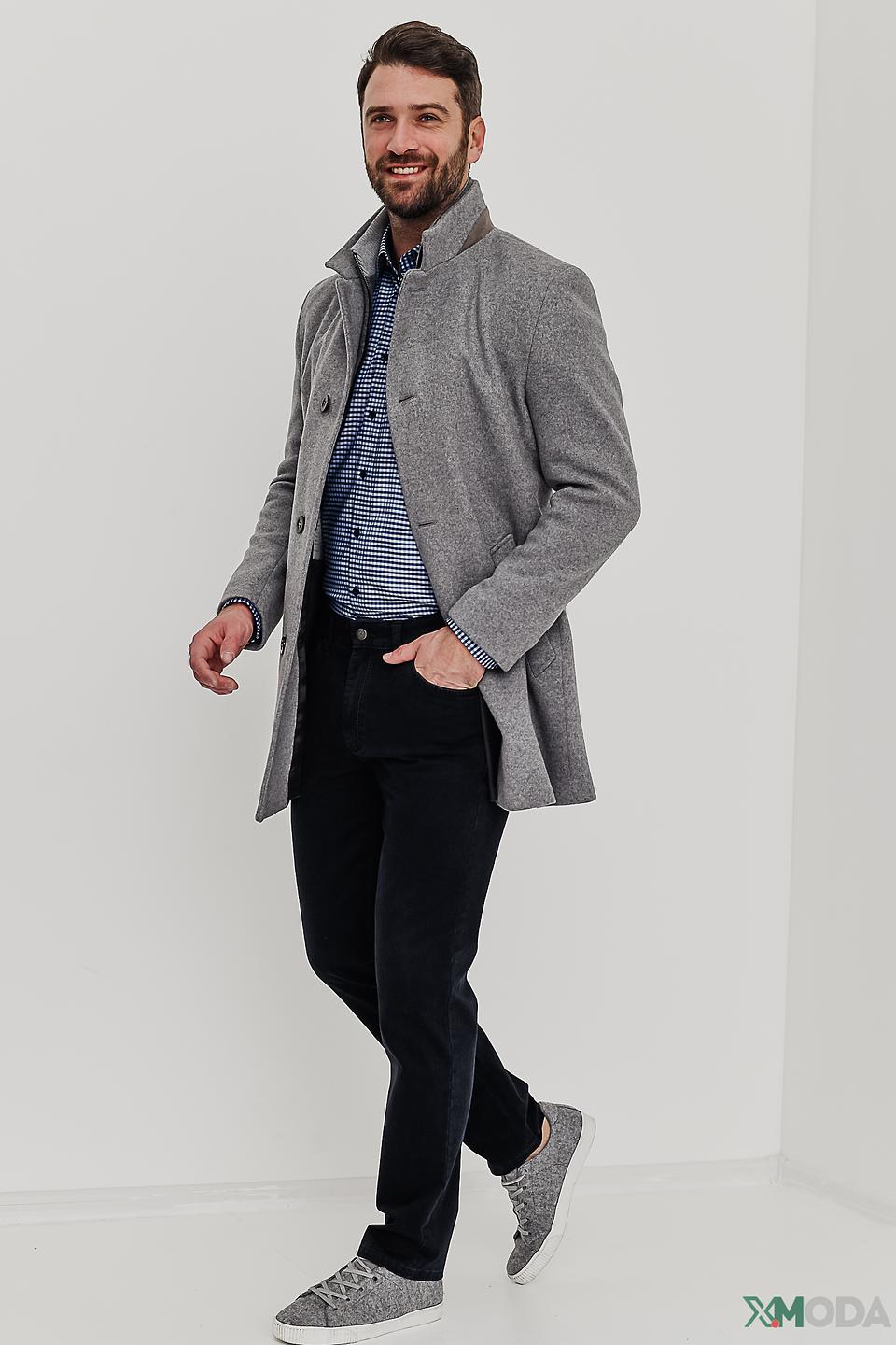 Пальто Bugatti серое