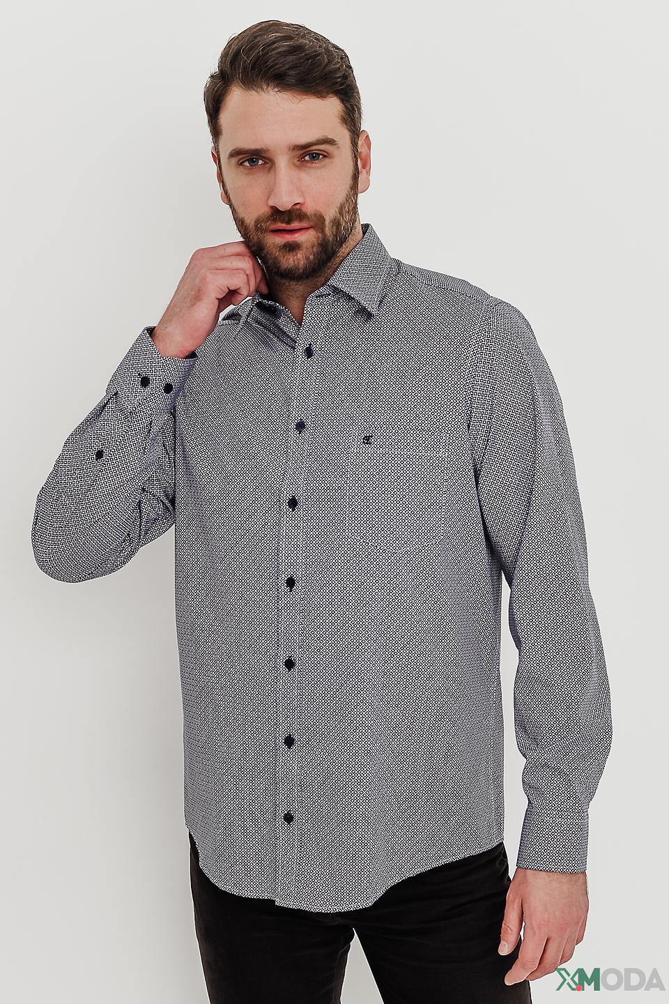 Рубашка Casa Moda с геометрическим принтом