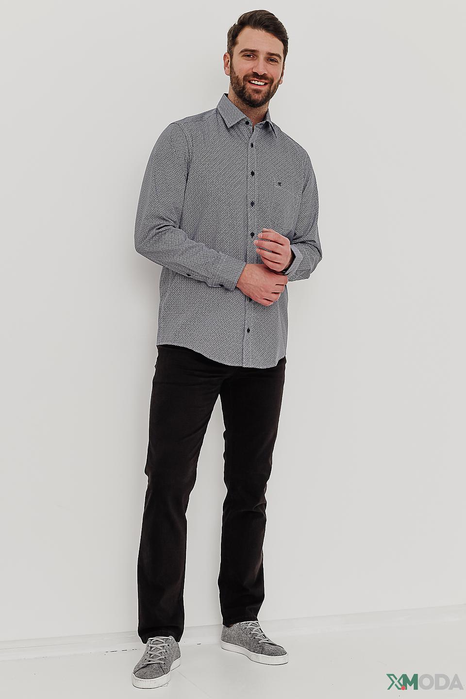 Рубашка Casa Moda с геометрическим принтом